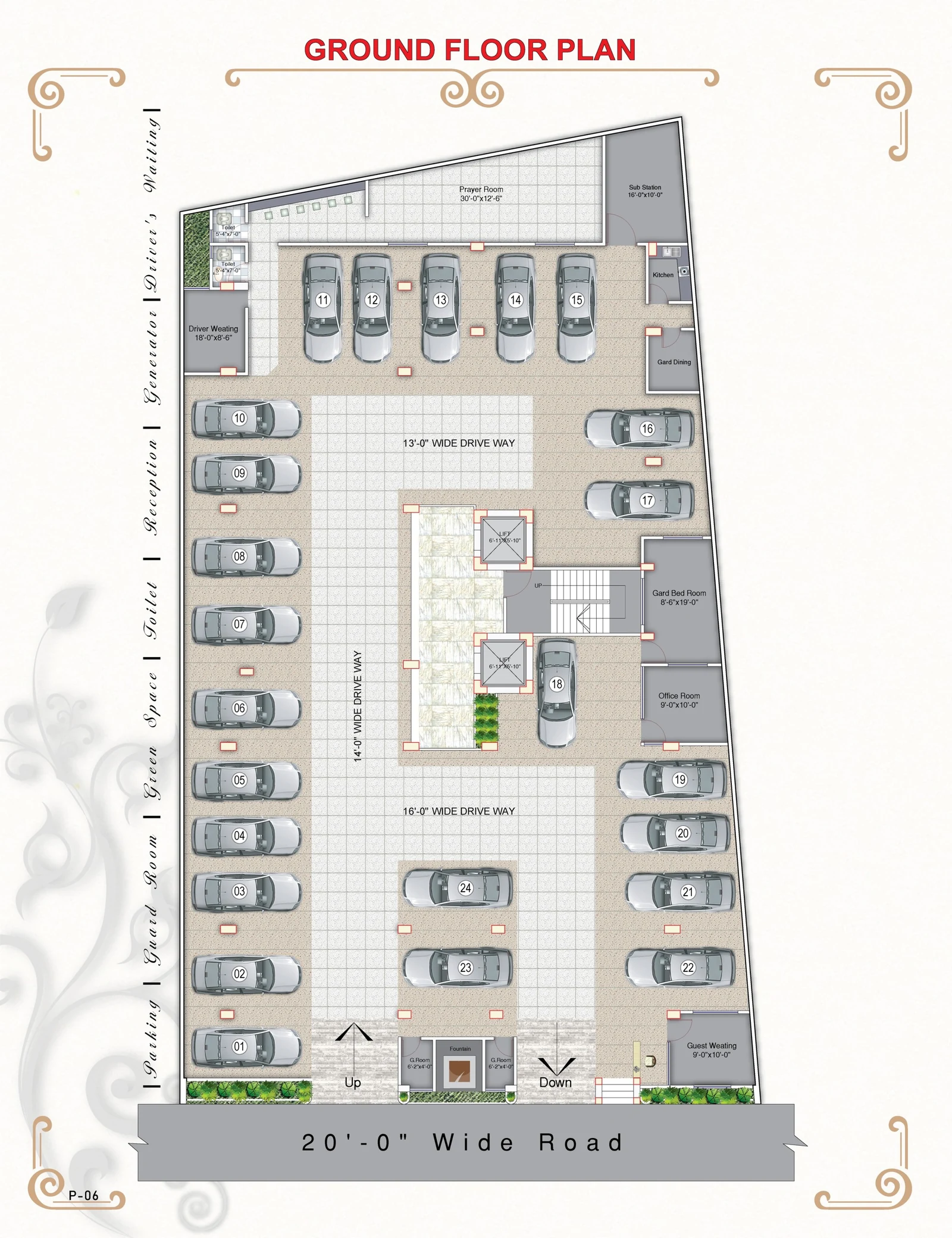 Halima Palace ground floor plan